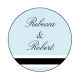 Simple Portrait Small Circle Wedding Labels